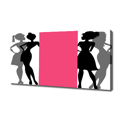 Tableau sur toile Silhouettes féminines