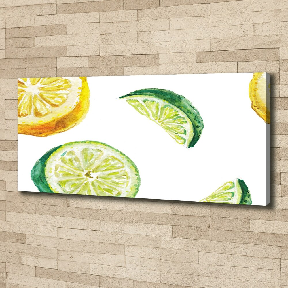 Tableau photo sur toile Citron et citron vert