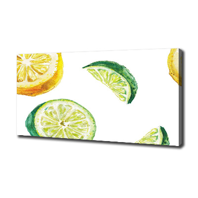 Tableau photo sur toile Citron et citron vert