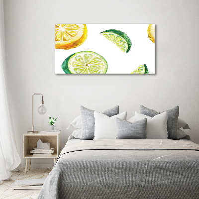 Tableau photo sur toile Citron et citron vert