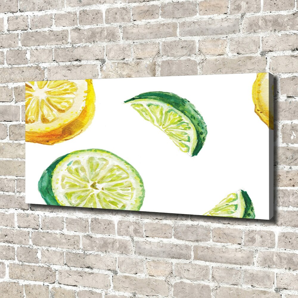 Tableau photo sur toile Citron et citron vert