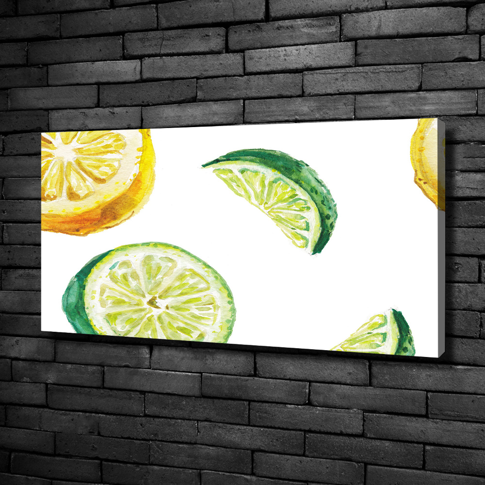 Tableau photo sur toile Citron et citron vert