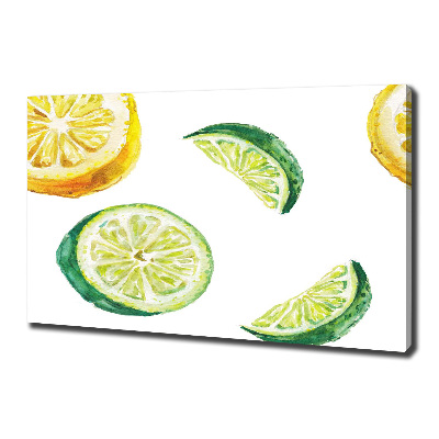 Tableau photo sur toile Citron et citron vert