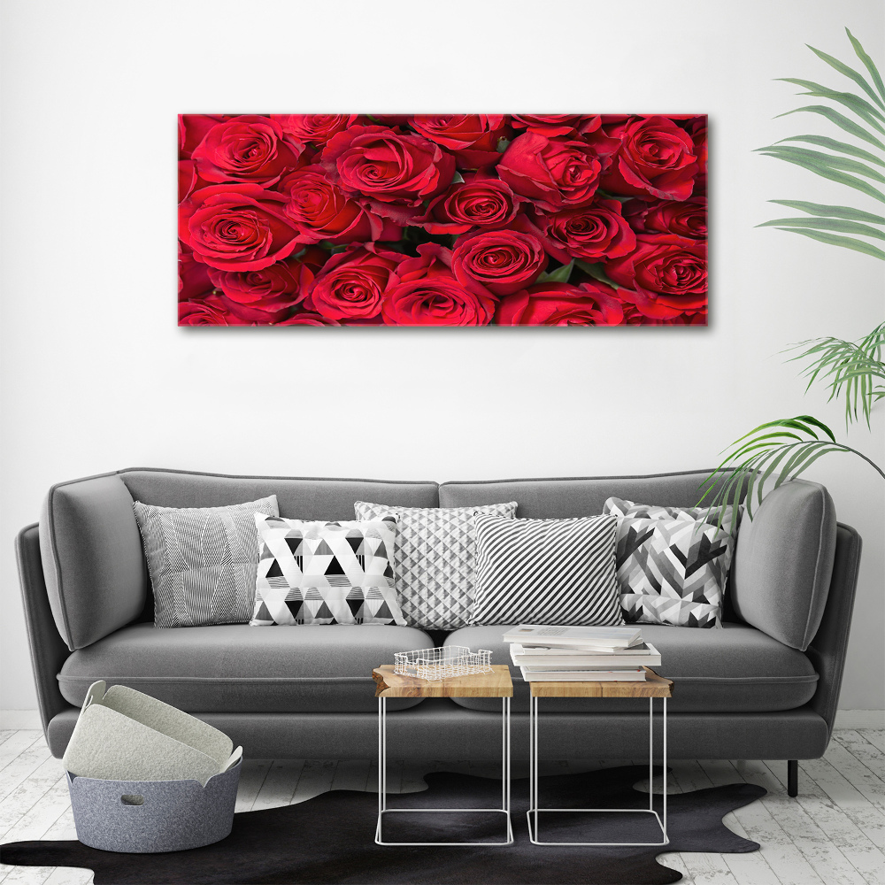 Tableau mural sur toile Roses rouges