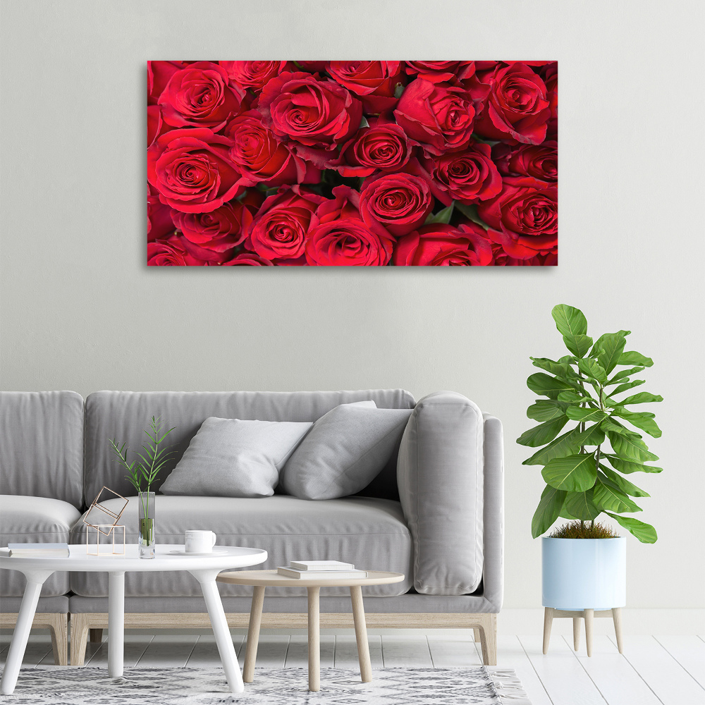 Tableau mural sur toile Roses rouges