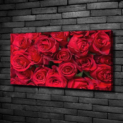 Tableau mural sur toile Roses rouges