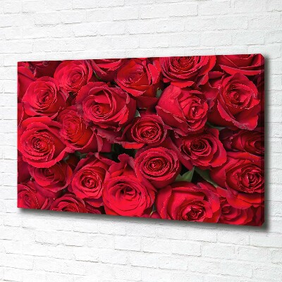 Tableau mural sur toile Roses rouges