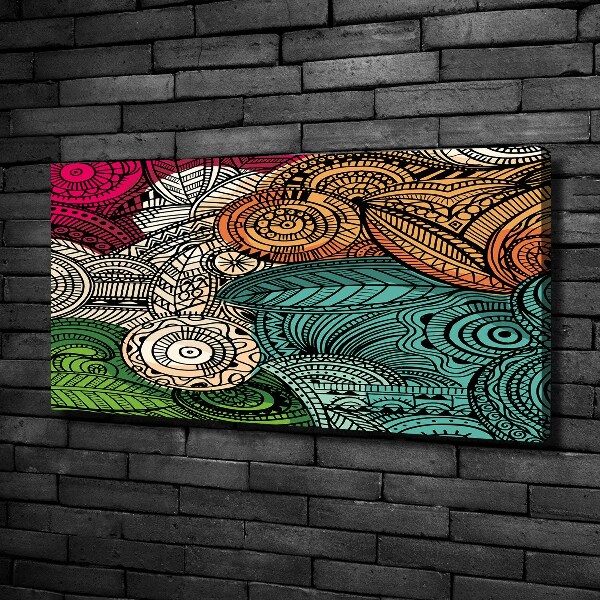 Tableau sur toile Plumes abstraites