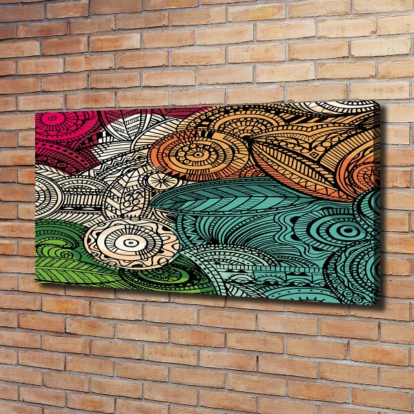 Tableau sur toile Plumes abstraites