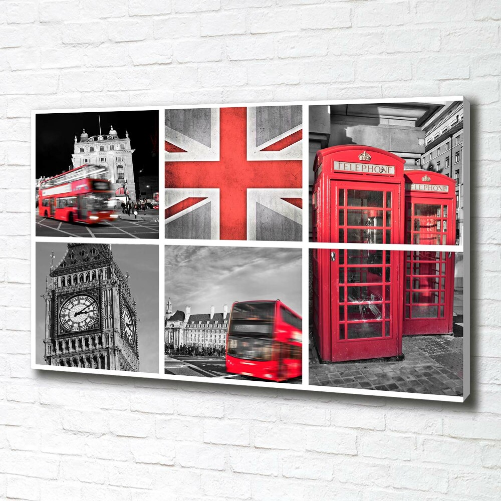 Tableau imprimé sur toile Collage Londres