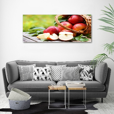 Tableau sur toile Pommes dans un panier