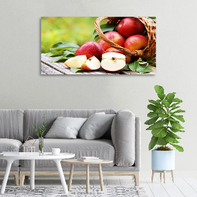 Tableau sur toile Pommes dans un panier