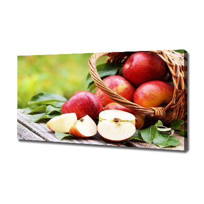 Tableau sur toile Pommes dans un panier