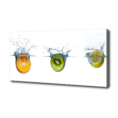 Tableau mural sur toile Fruits sous l'eau