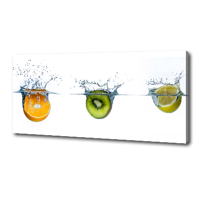 Tableau mural sur toile Fruits sous l'eau