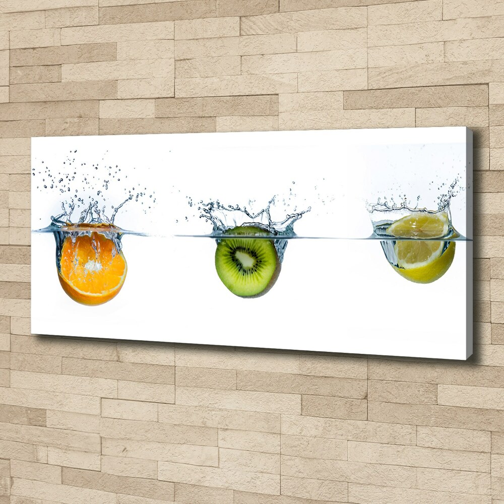 Tableau mural sur toile Fruits sous l'eau