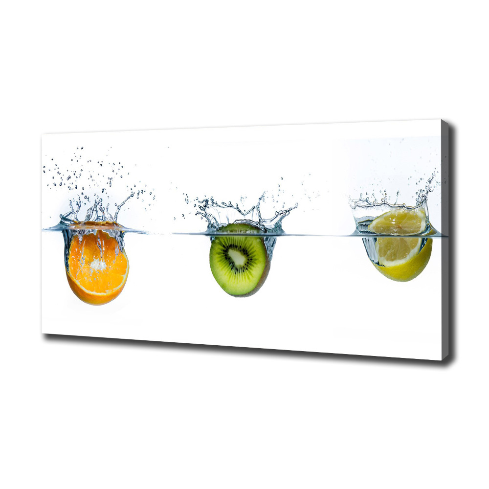 Tableau mural sur toile Fruits sous l'eau