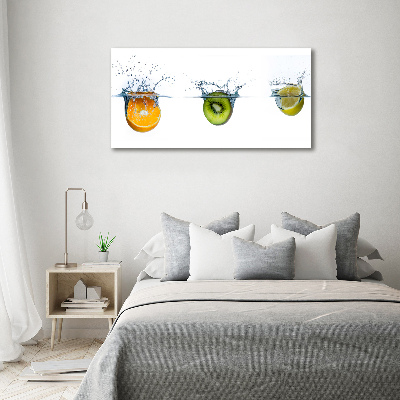 Tableau mural sur toile Fruits sous l'eau