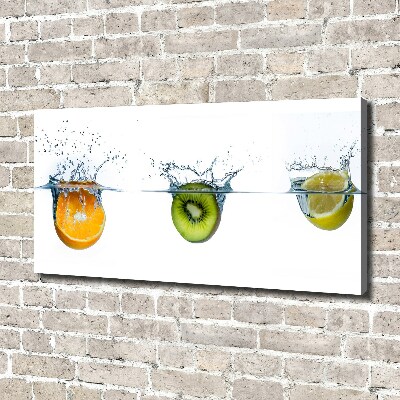 Tableau mural sur toile Fruits sous l'eau