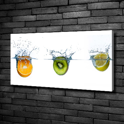 Tableau mural sur toile Fruits sous l'eau