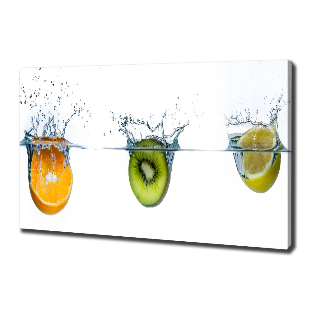 Tableau mural sur toile Fruits sous l'eau