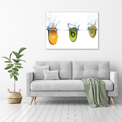 Tableau mural sur toile Fruits sous l'eau