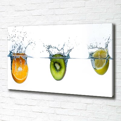 Tableau mural sur toile Fruits sous l'eau