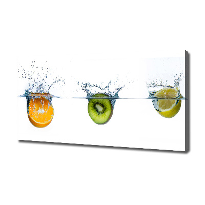 Tableau mural sur toile Fruits sous l'eau