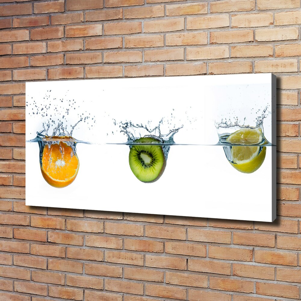 Tableau mural sur toile Fruits sous l'eau