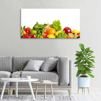 Tableau toile imprimée Légumes et fruits