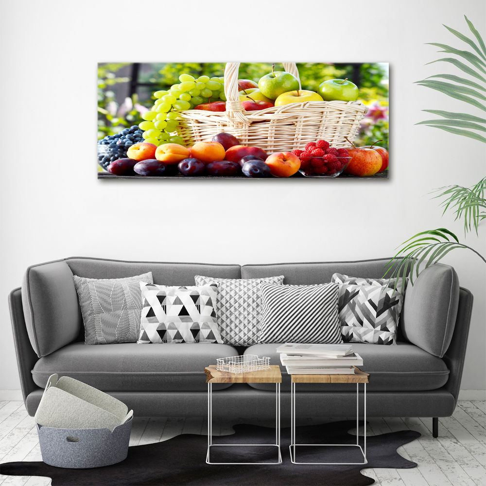 Tableau imprimé sur toile Corbeille de fruits