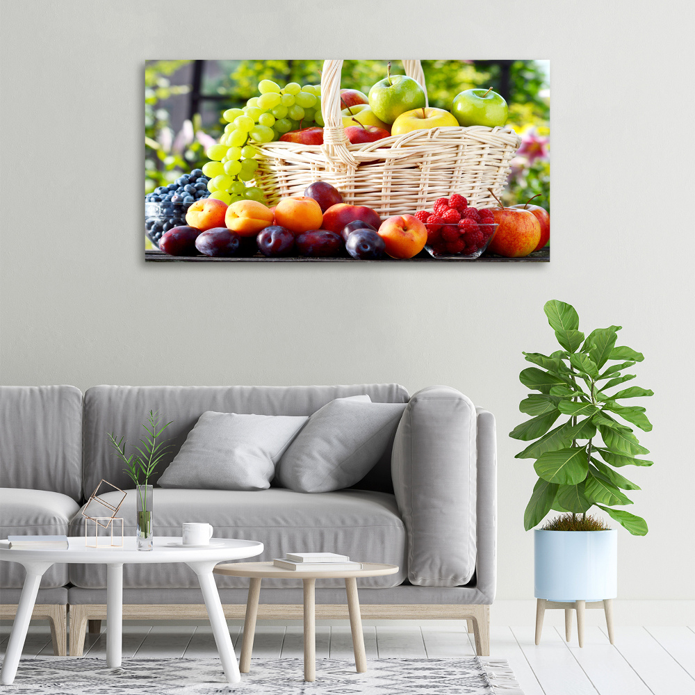 Tableau imprimé sur toile Corbeille de fruits