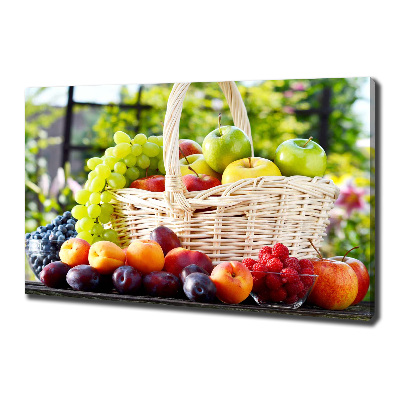 Tableau imprimé sur toile Corbeille de fruits