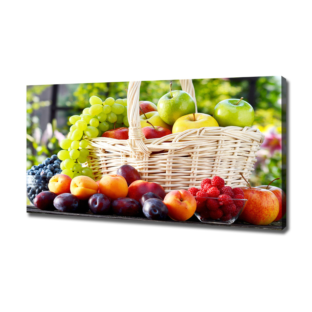 Tableau imprimé sur toile Corbeille de fruits