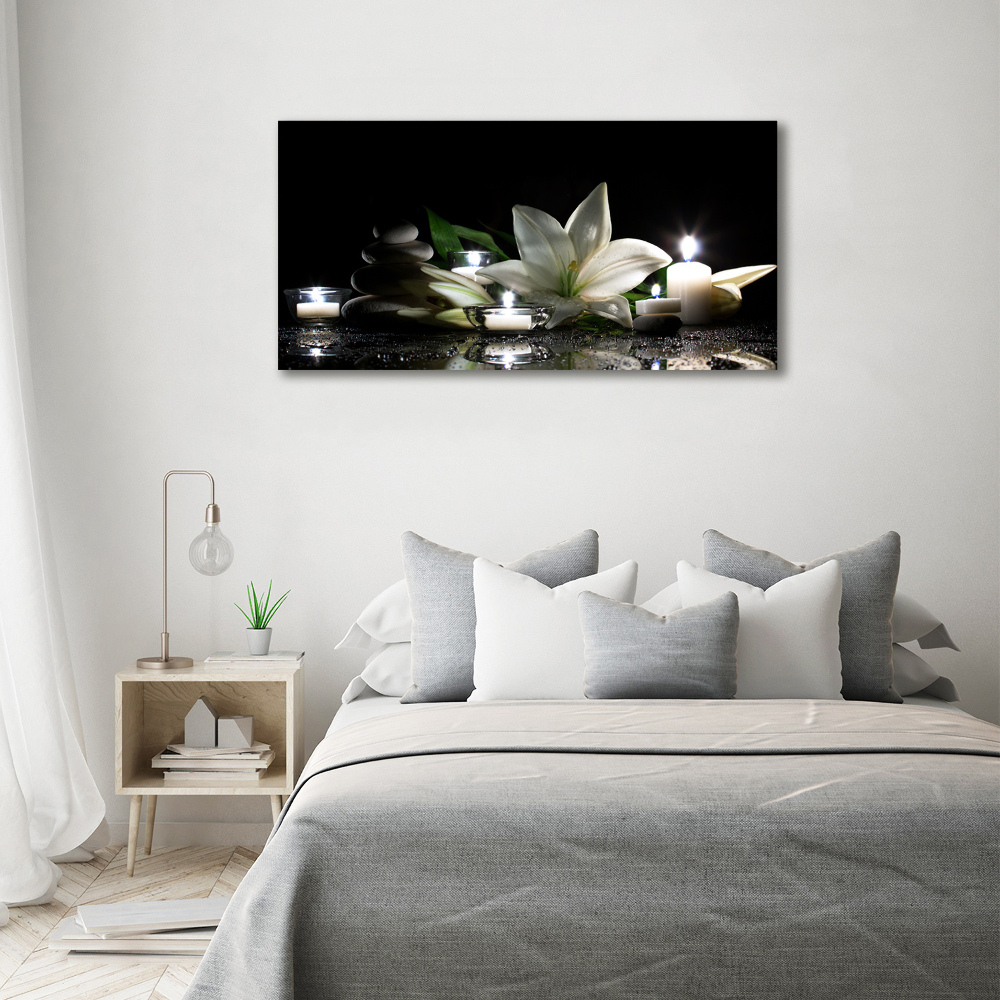 Tableau photo sur toile Lys blanc