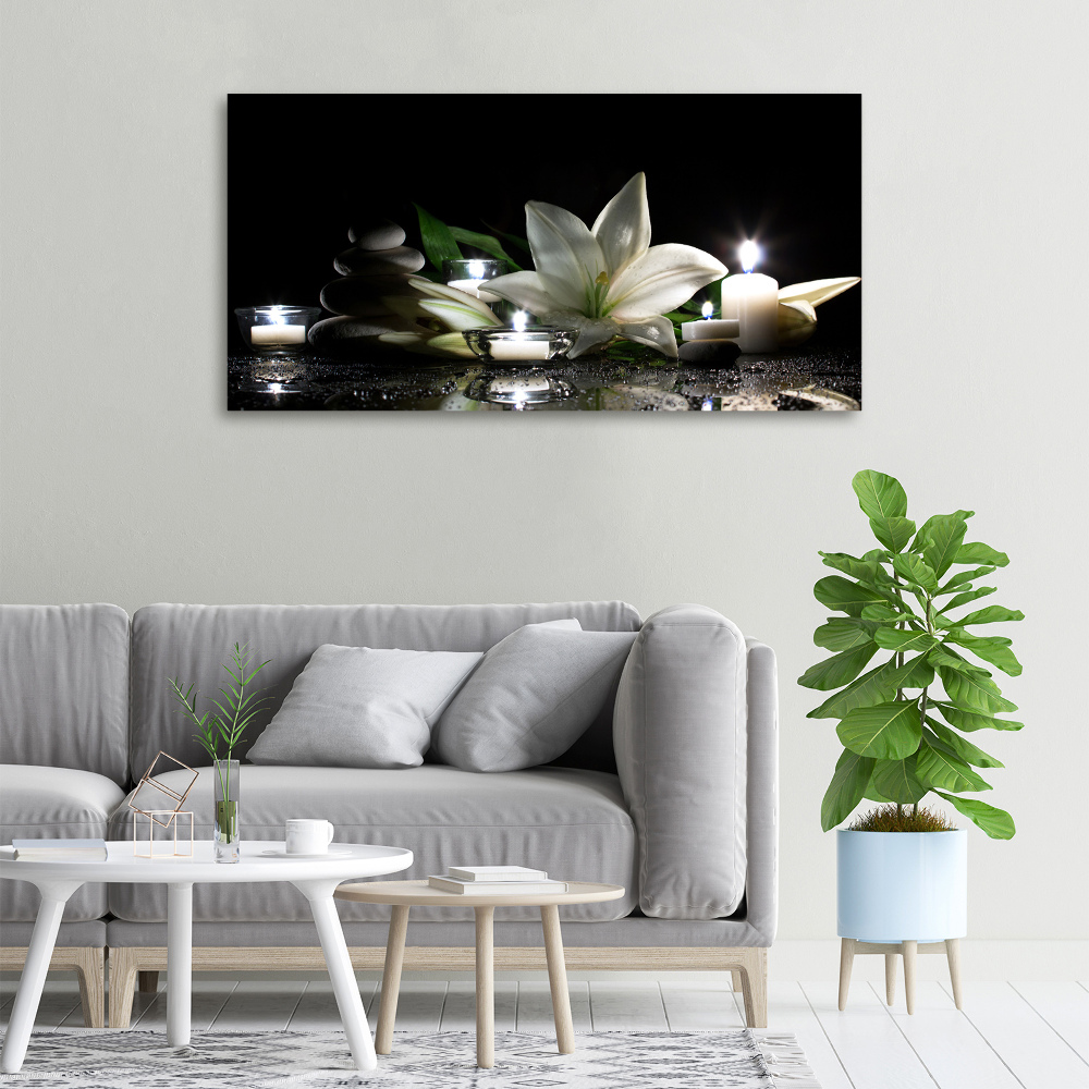 Tableau photo sur toile Lys blanc