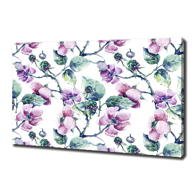 Tableau imprimé sur toile Fleurs de mûres