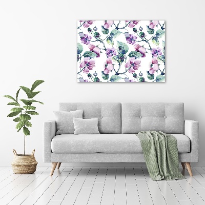 Tableau imprimé sur toile Fleurs de mûres