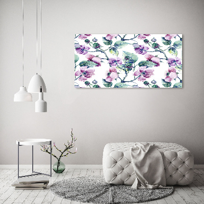 Tableau imprimé sur toile Fleurs de mûres