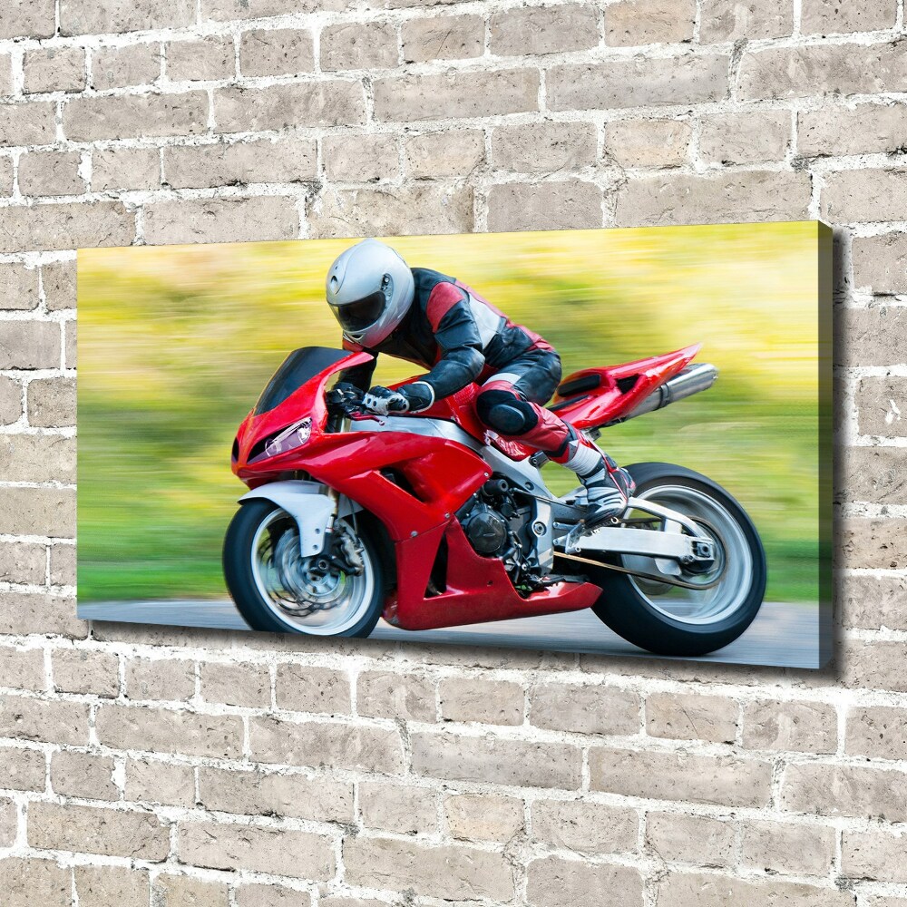 Tableau imprimé sur toile Moto