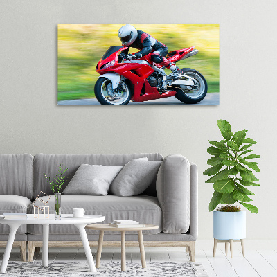 Tableau imprimé sur toile Moto