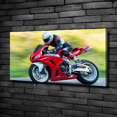 Tableau imprimé sur toile Moto