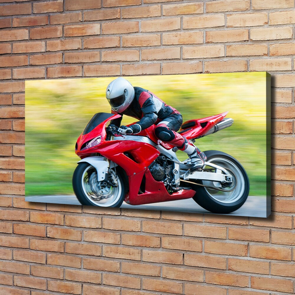 Tableau imprimé sur toile Moto