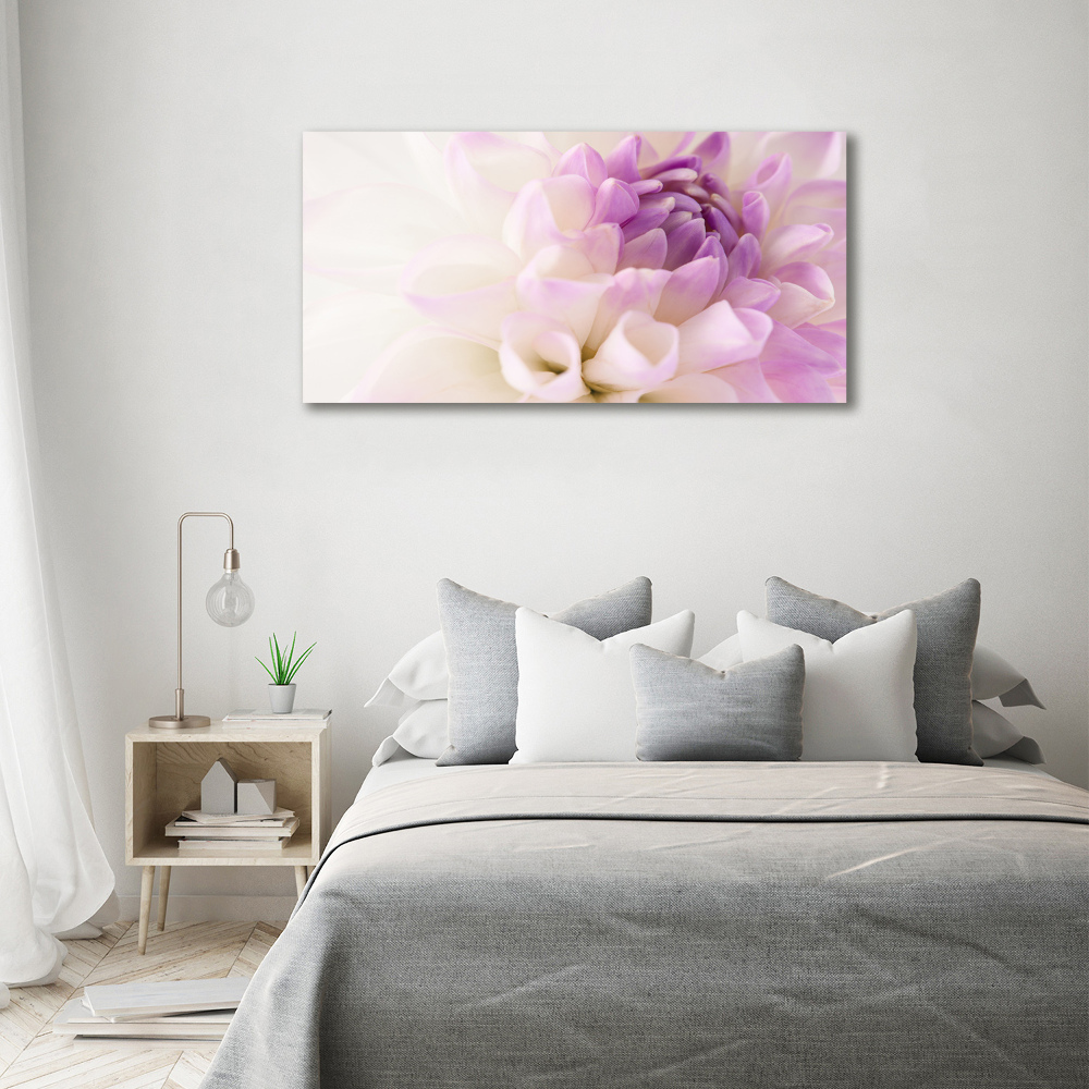 Tableau photo sur toile Dahlia blanc