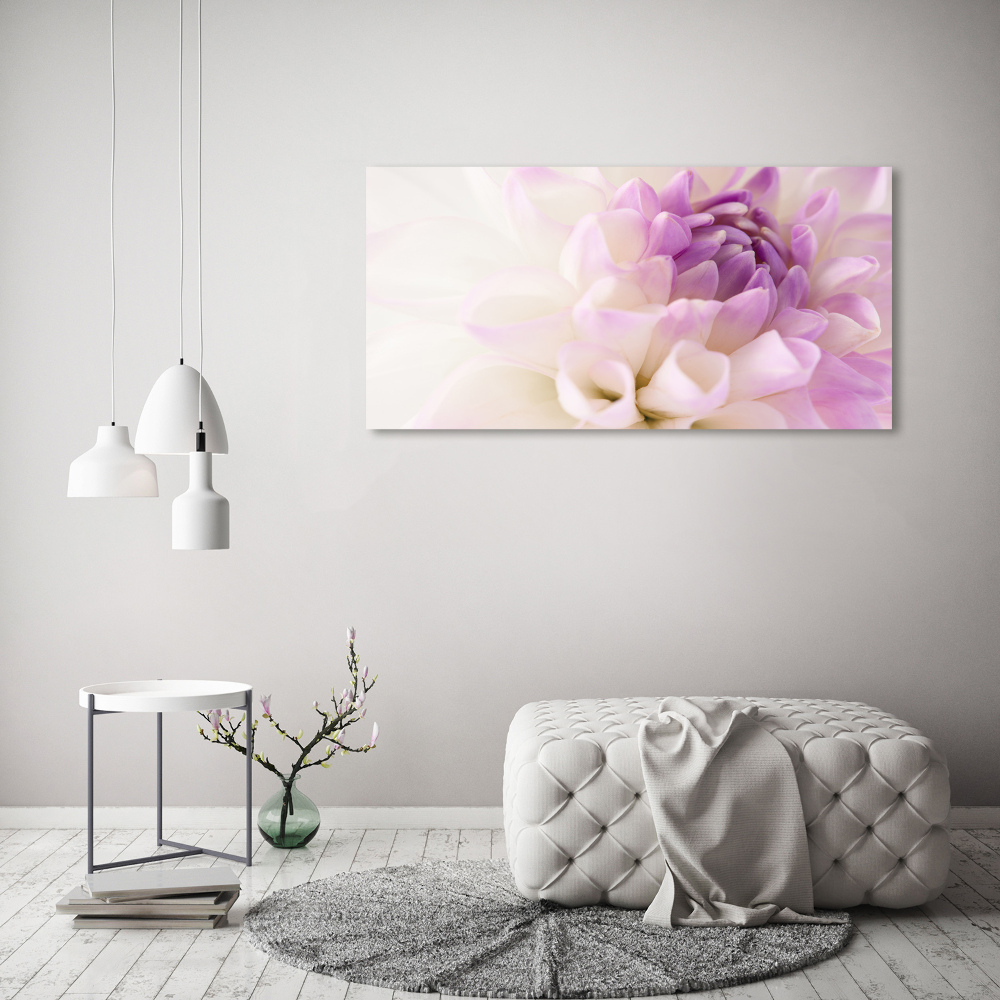 Tableau photo sur toile Dahlia blanc