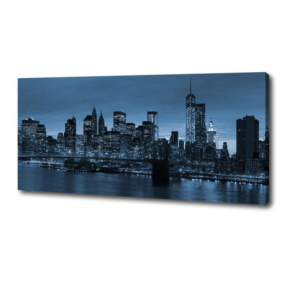 Tableau imprimé sur toile New York la nuit