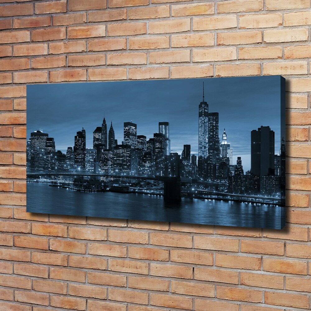 Tableau imprimé sur toile New York la nuit