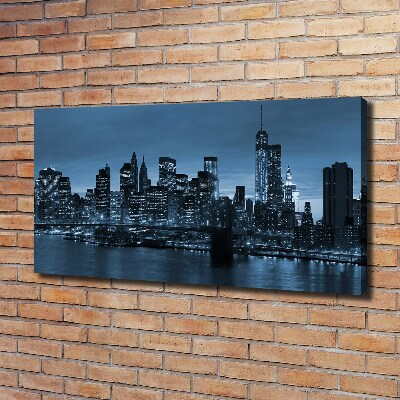 Tableau imprimé sur toile New York la nuit