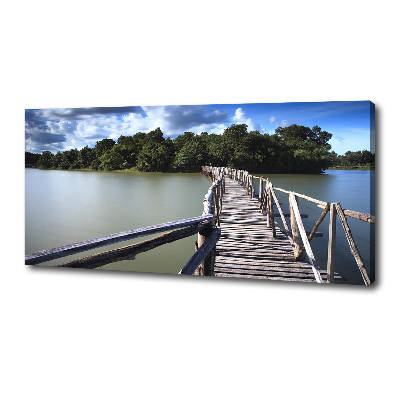 Tableau imprimé sur toile Pont en bois