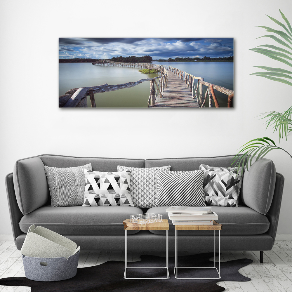 Tableau sur toile Pont en bois